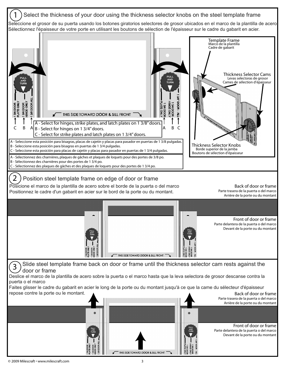 Milescraft 1215 - StrikePlateMortise Kit User Manual | Page 3 / 6