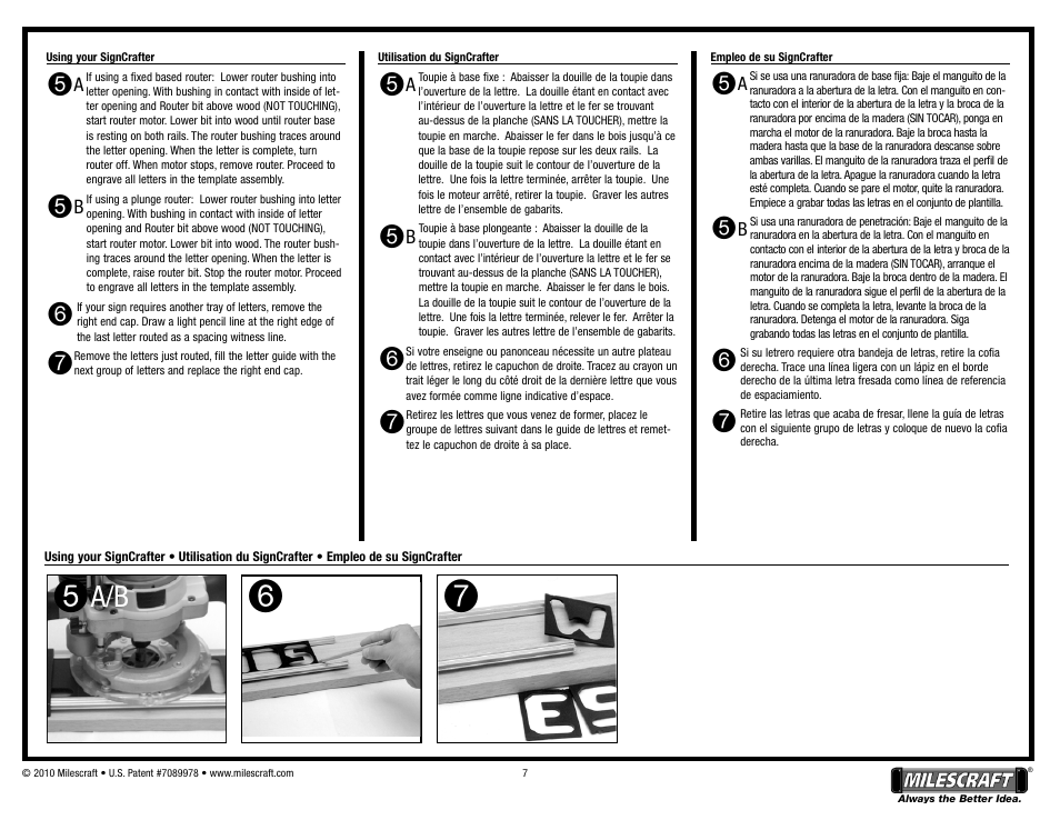 Milescraft 1206B - SignCrafter User Manual | Page 7 / 9