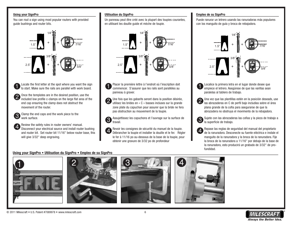 Milescraft 1212 - SignPro User Manual | Page 6 / 8