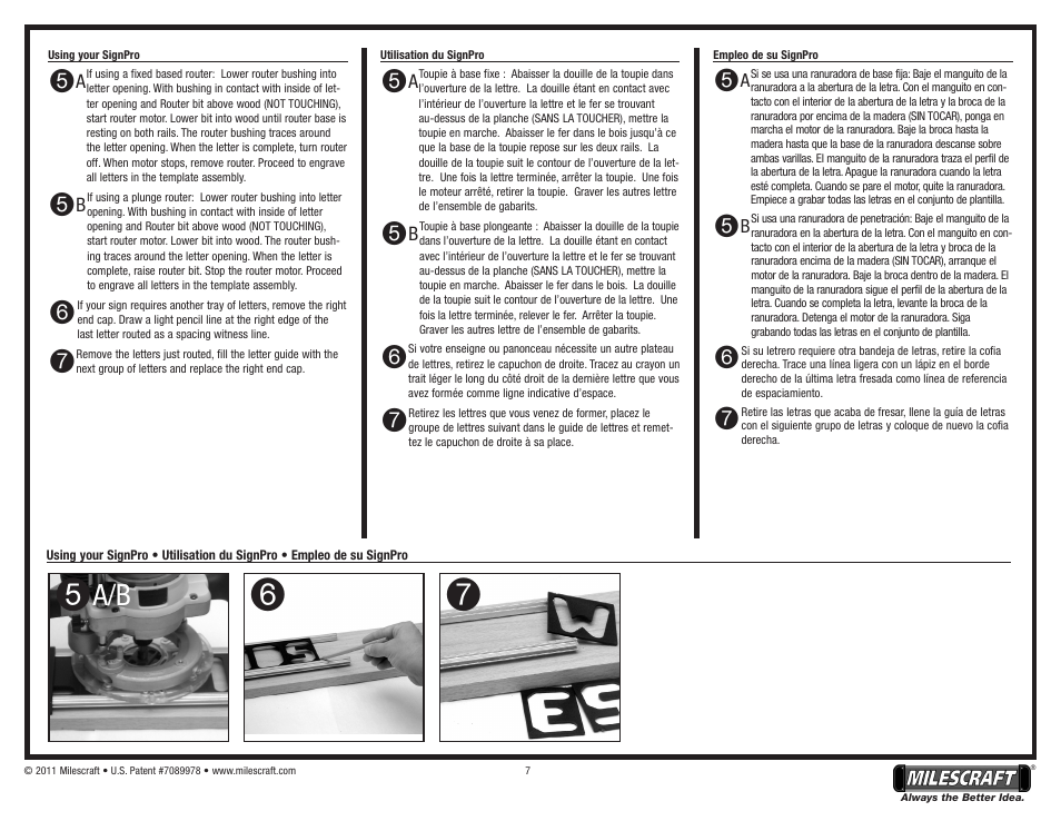Milescraft 1212 - SignPro User Manual | Page 7 / 8