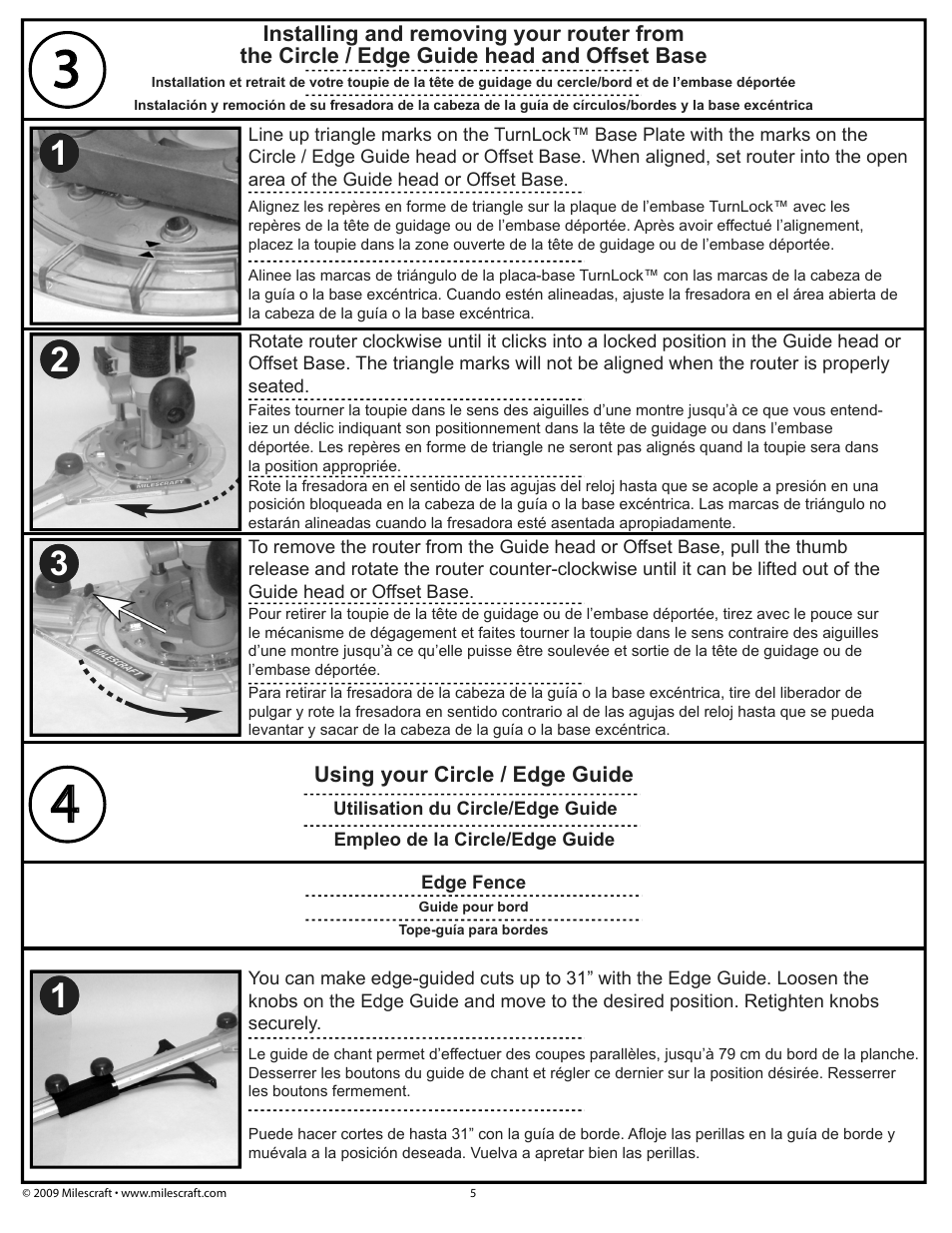 Milescraft 1223 - Router Guide Kit User Manual | Page 5 / 8
