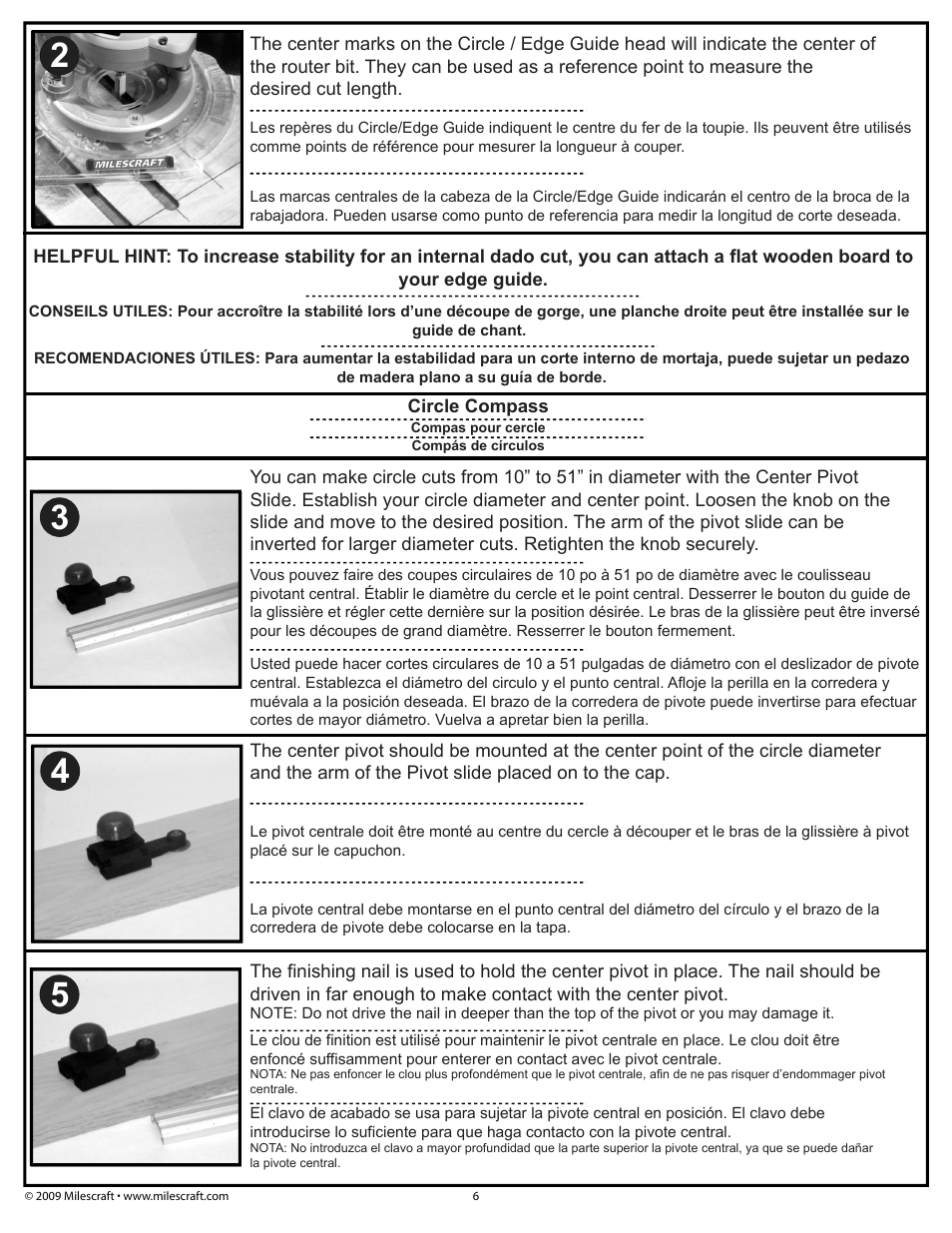 Milescraft 1223 - Router Guide Kit User Manual | Page 6 / 8