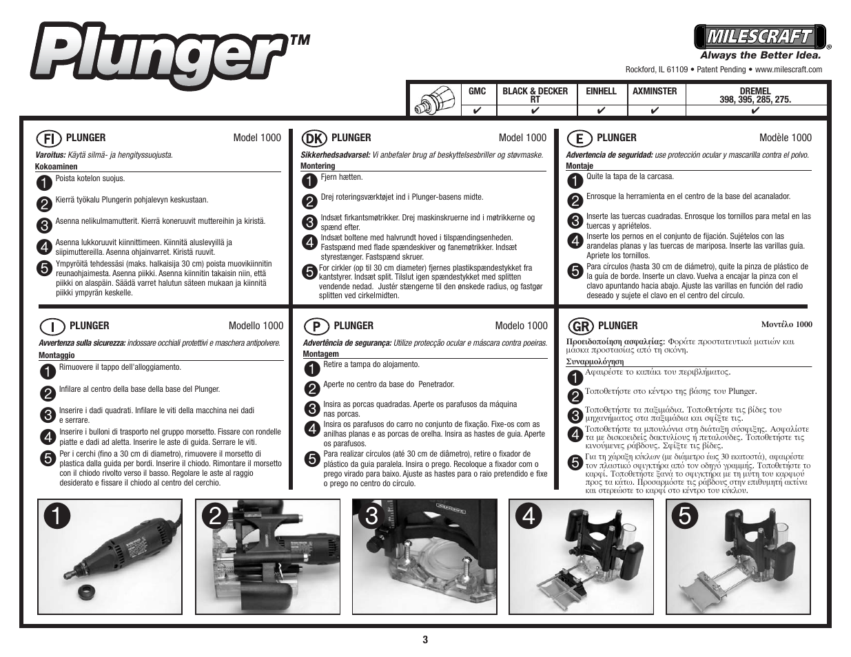 Plunger | Milescraft 1000 - Plunger User Manual | Page 3 / 4