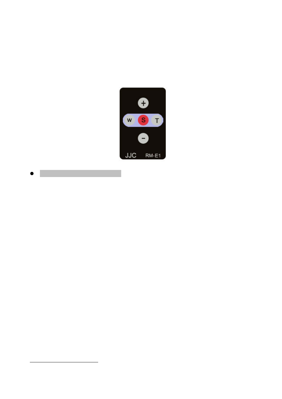 JJC RM-E1 User Manual | 3 pages