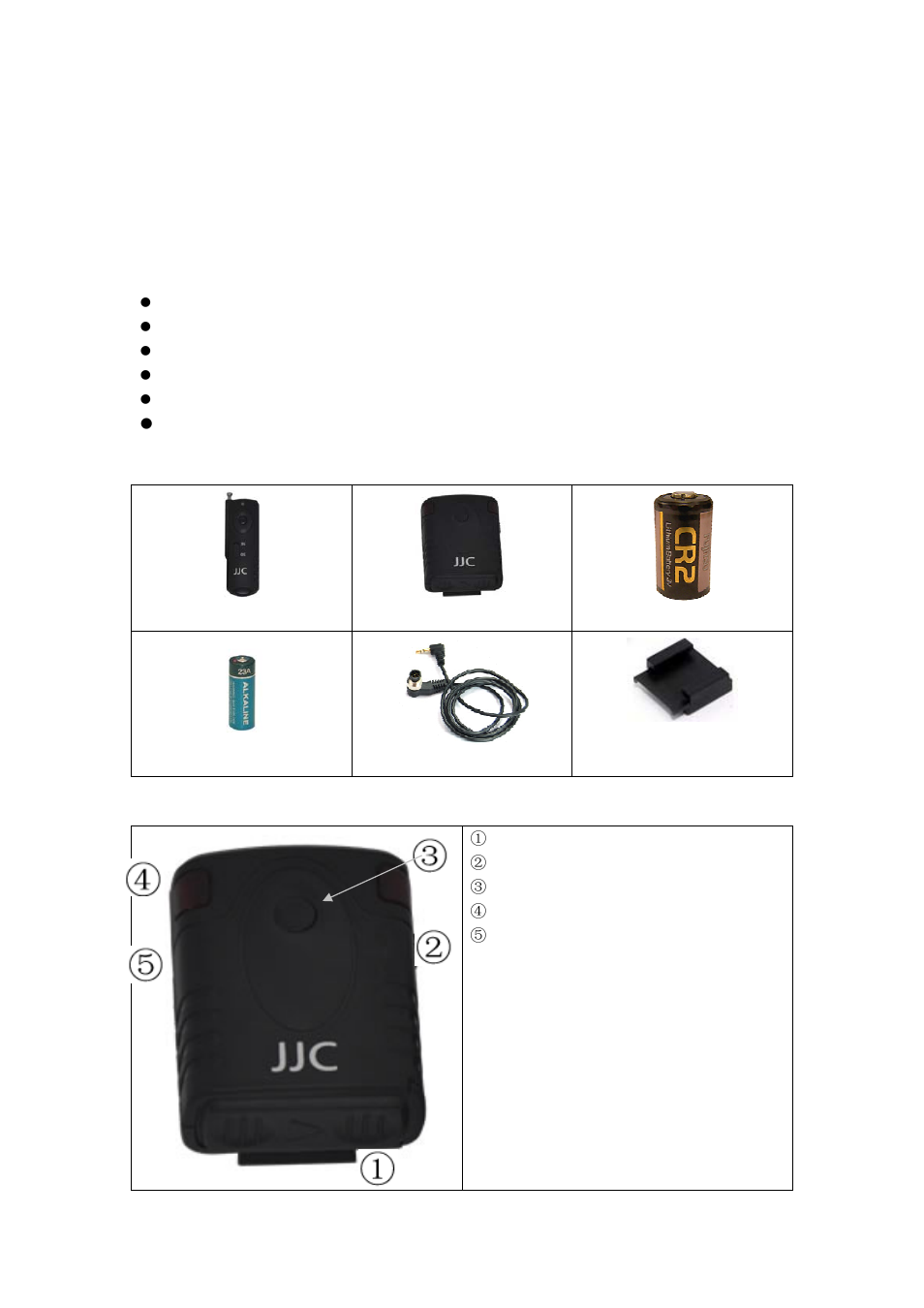 JJC JM Serie User Manual | 3 pages