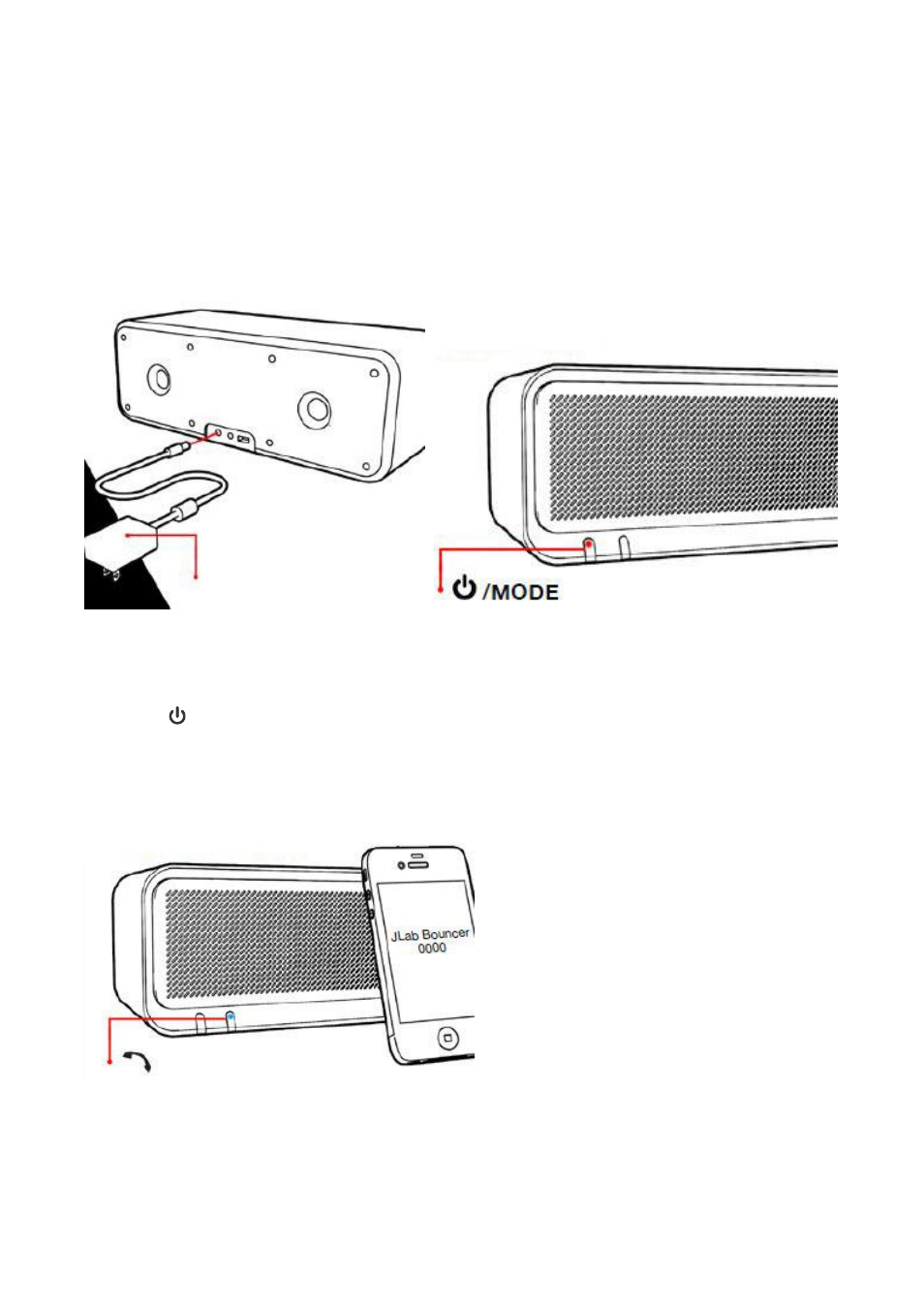 User guide, Turn the bouncer on, Pair with bluetooth devices | JLab Audio Bouncer User Manual | Page 6 / 10