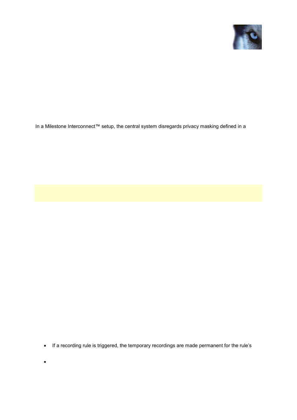 Enable playback directly from remote site camera, Enable/disable recording, Enable recording on related devices | About pre-buffering | Milestone XProtect Advanced VMS 2014 User Manual | Page 102 / 297