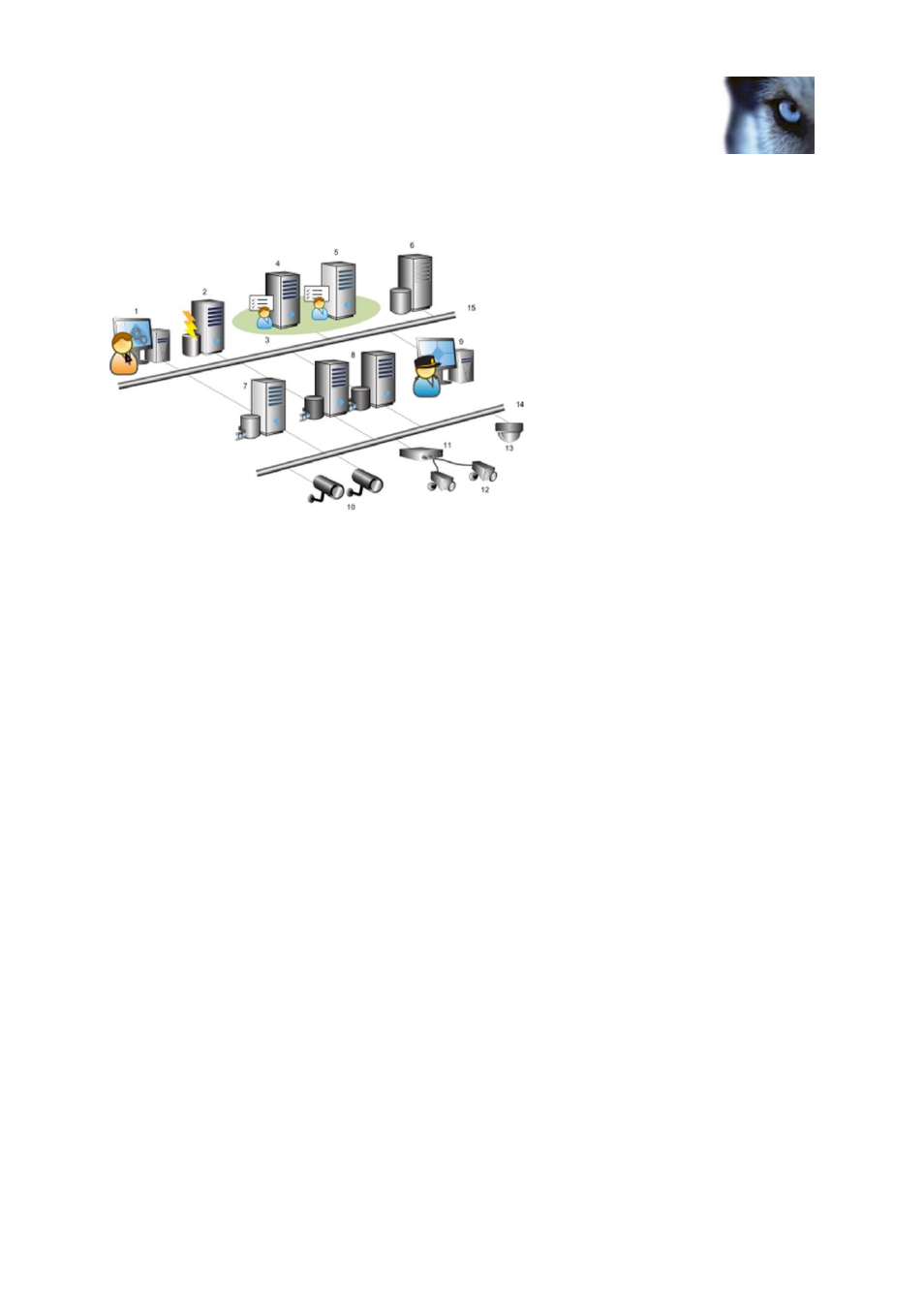 A distributed system setup, System components, Management server | Milestone XProtect Advanced VMS 2014 User Manual | Page 15 / 297