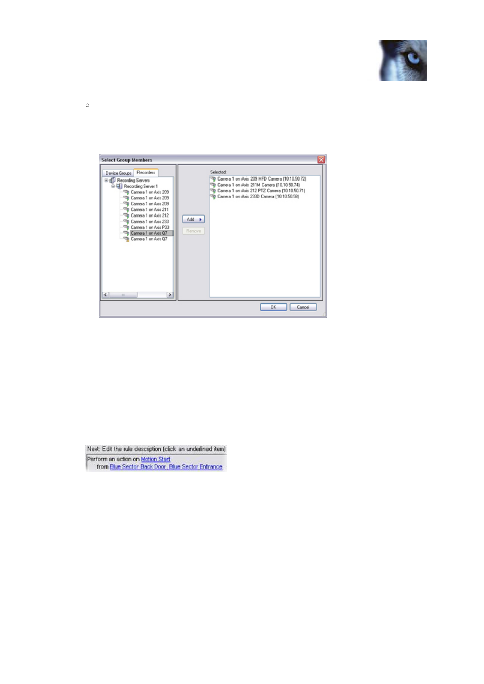 Edit, copy and rename a rule | Milestone XProtect Advanced VMS 2014 User Manual | Page 154 / 297