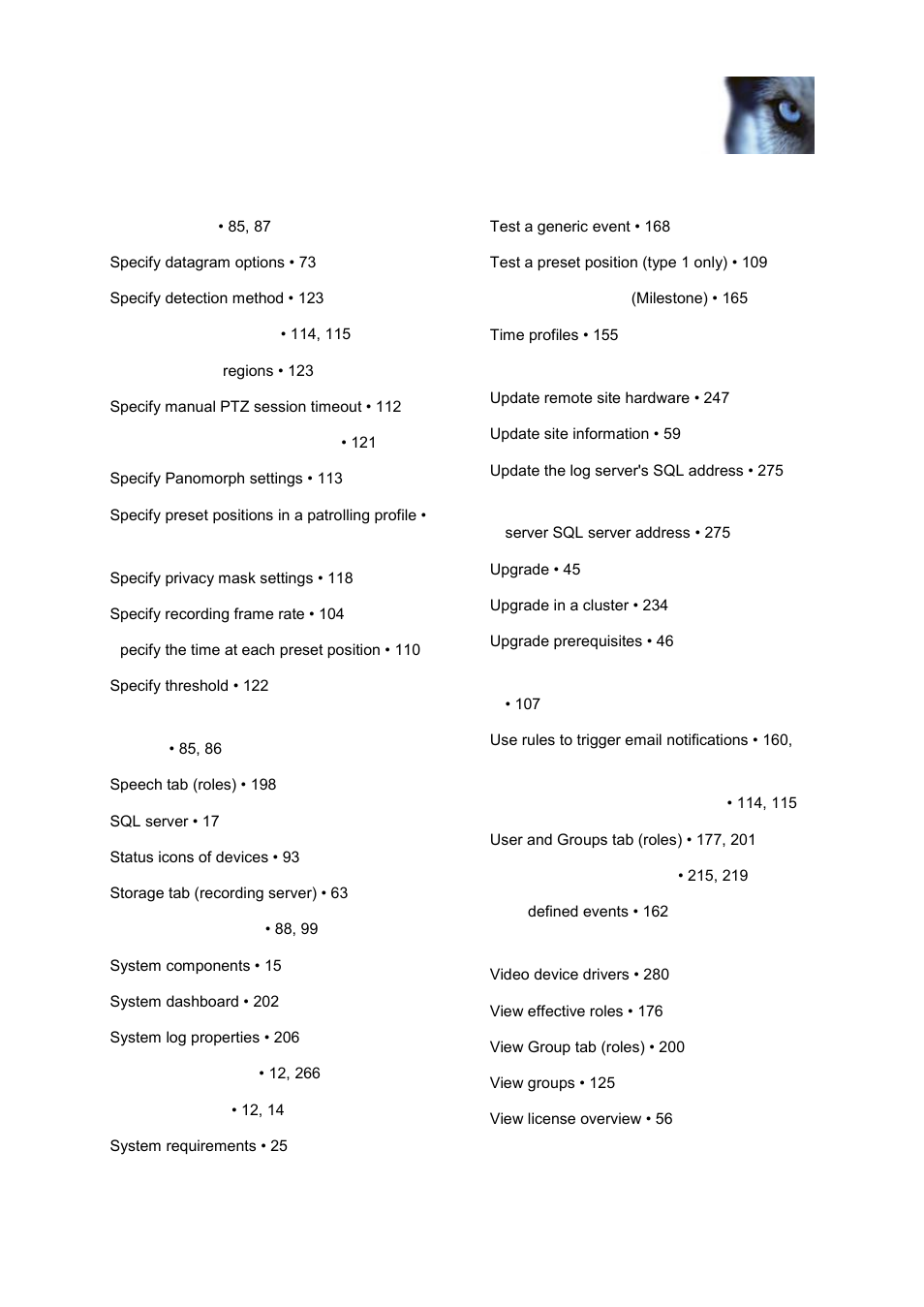 Milestone XProtect Advanced VMS 2014 User Manual | Page 295 / 297