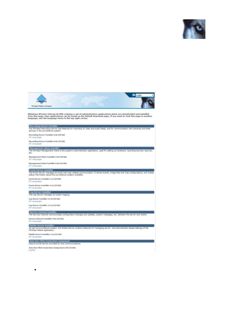 Download manager/download web page | Milestone XProtect Advanced VMS 2014 User Manual | Page 40 / 297
