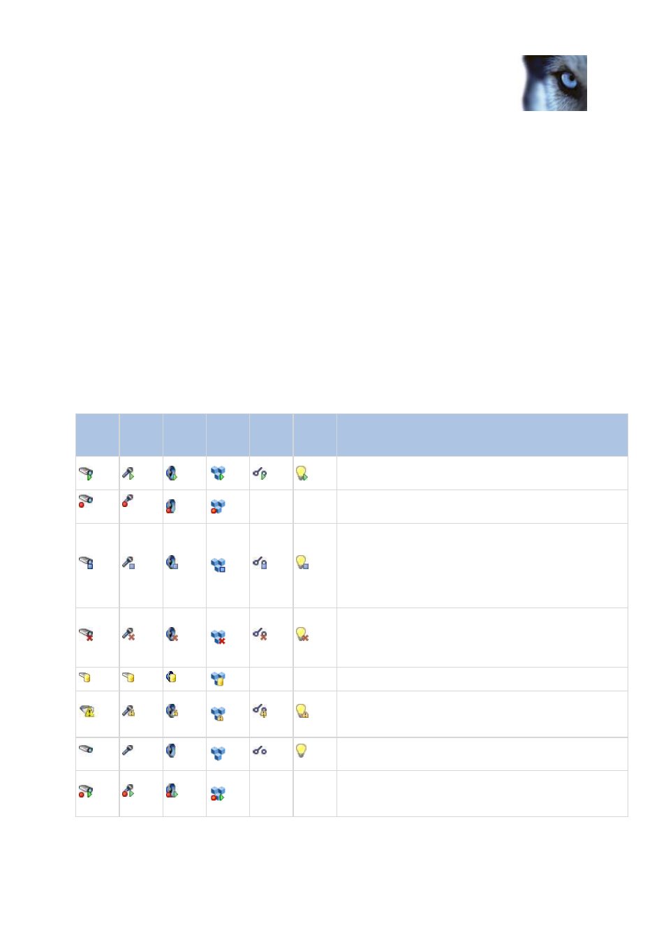 Enable/disable devices via device groups, Status icons of devices, E 93) | Milestone XProtect Advanced VMS 2014 User Manual | Page 93 / 297