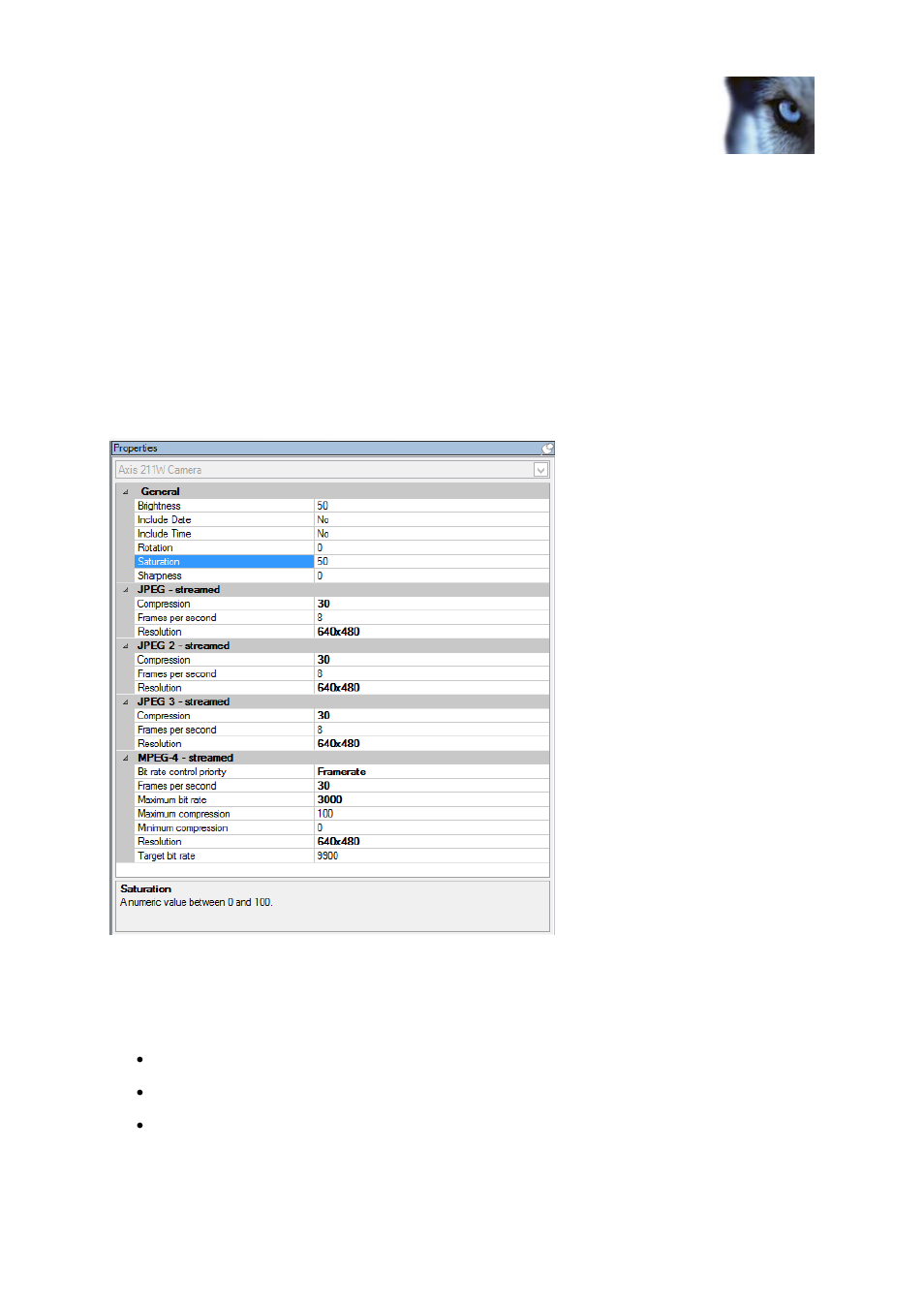 Settings tab (devices), About the settings tab, About camera settings | Milestone XProtect Advanced VMS 2014 User Manual | Page 97 / 297