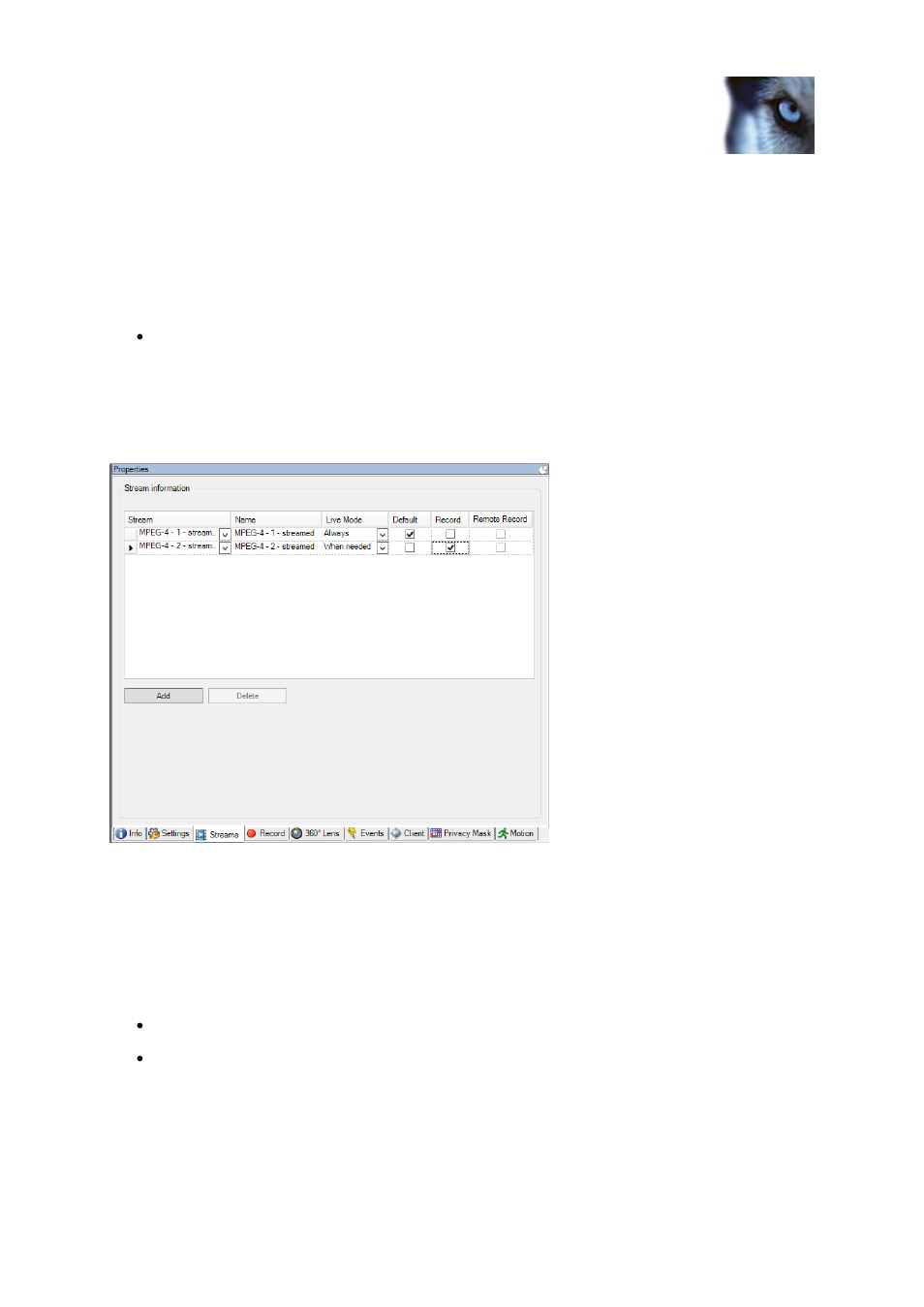 Streams tab (devices), About the streams tab, About multi-streaming | Milestone XProtect Advanced VMS 2014 User Manual | Page 99 / 297