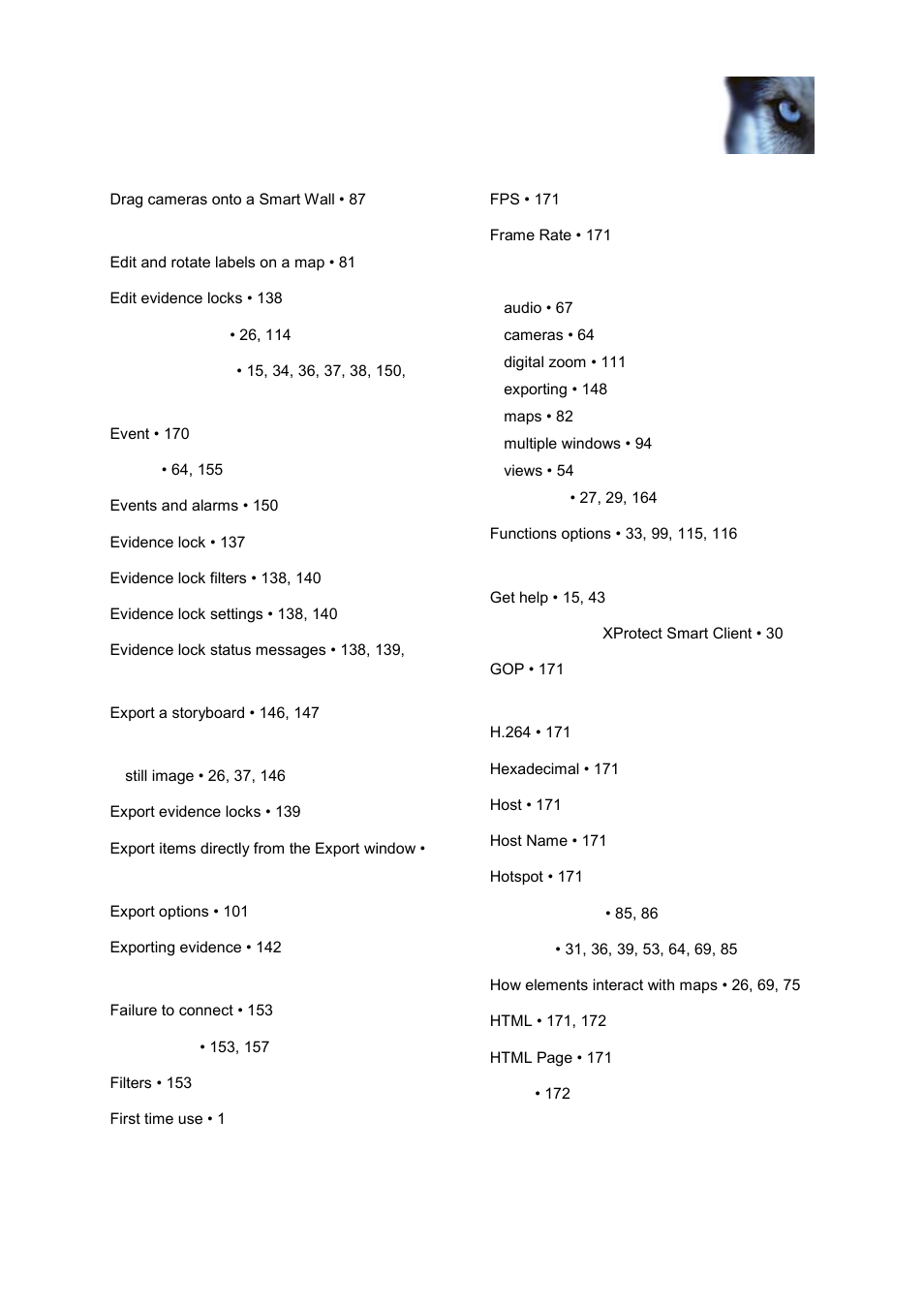 Milestone XProtect Smart Client 2013 User Manual | Page 176 / 181