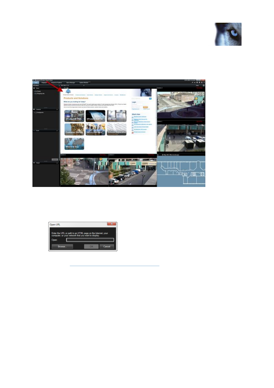 Add an html page to a view | Milestone XProtect Smart Client 2013 User Manual | Page 46 / 181