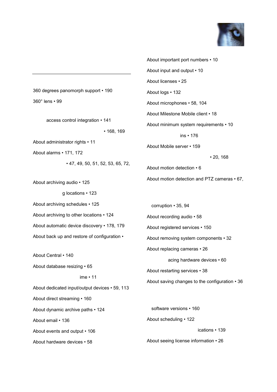 Index | Milestone XProtect Express 2014 User Manual | Page 193 / 201