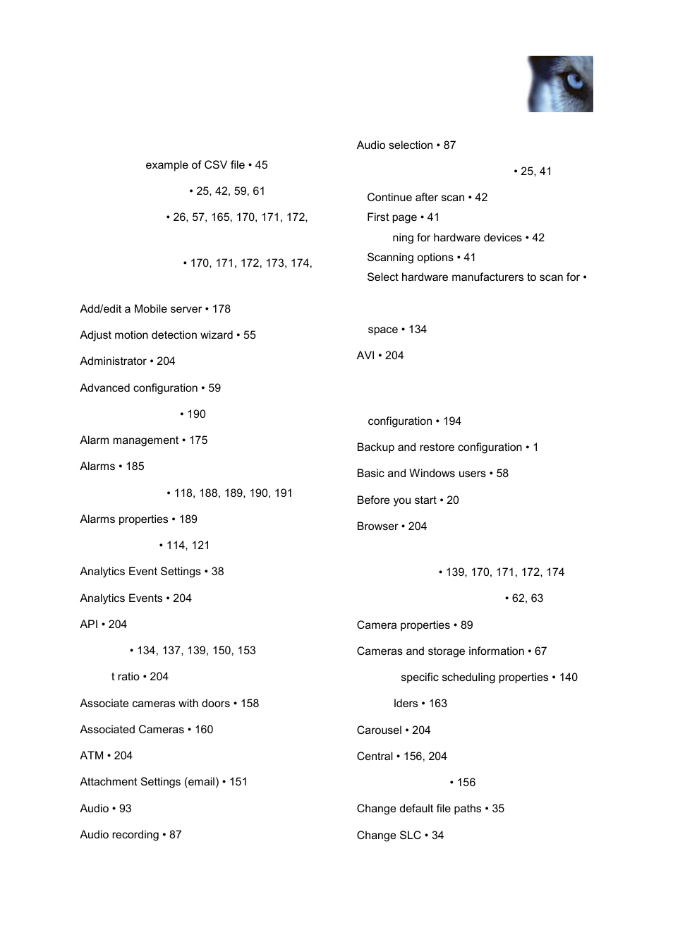 Milestone M50 User Manual | Page 207 / 215