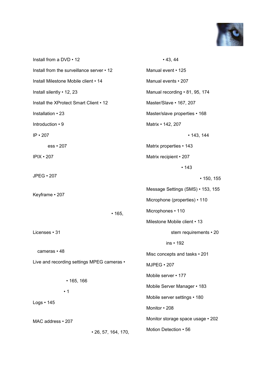 Milestone M50 User Manual | Page 210 / 215