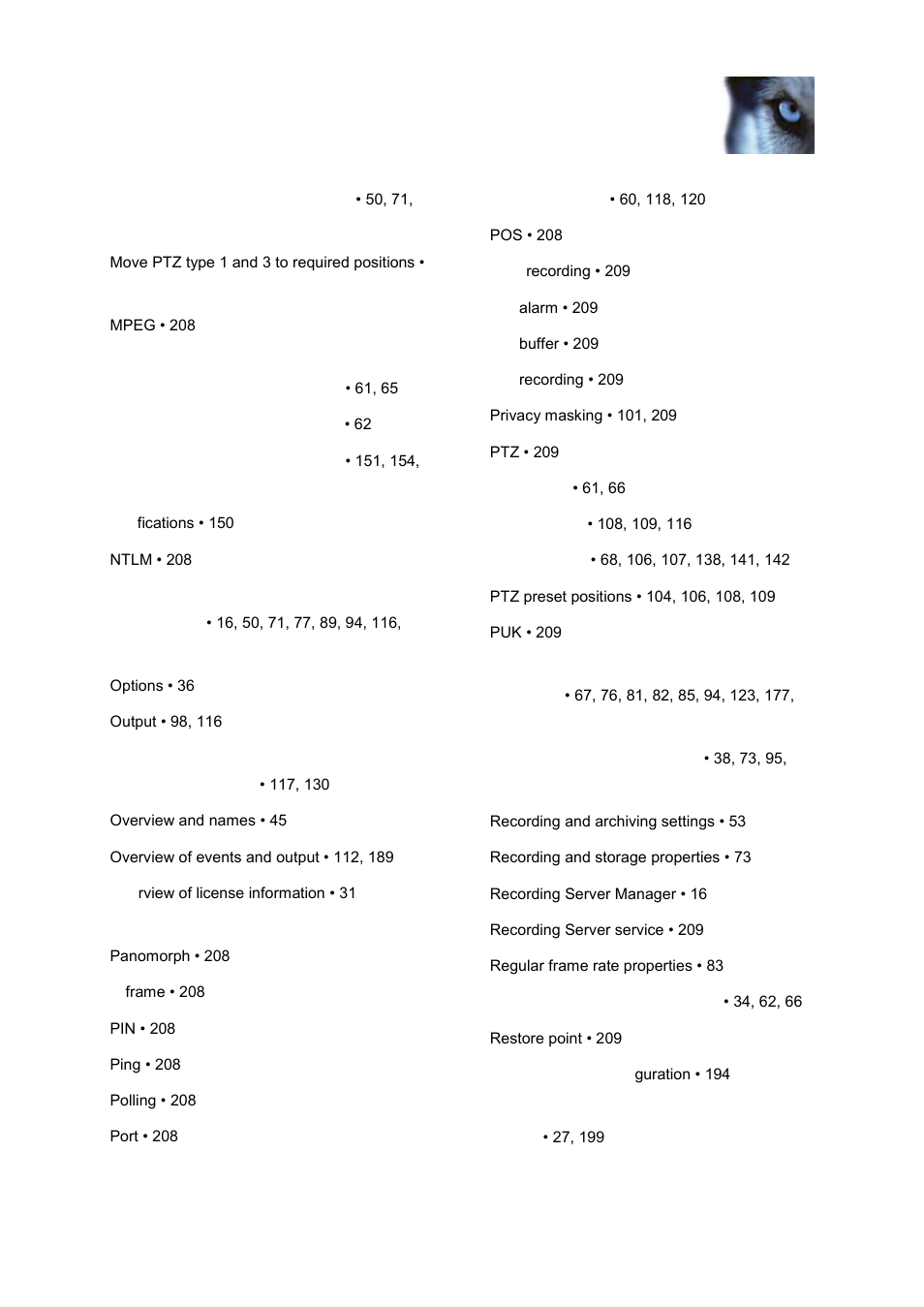Milestone M50 User Manual | Page 211 / 215
