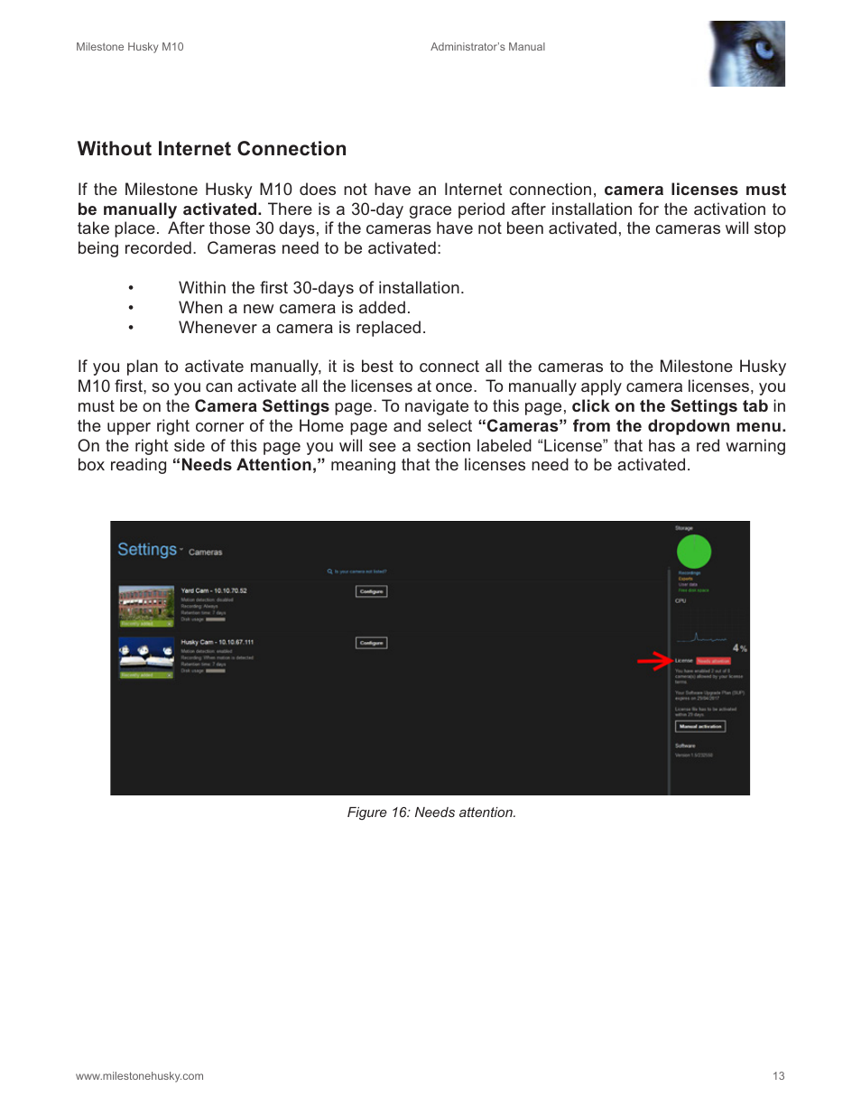 Without internet connection | Milestone M10 User Manual | Page 14 / 38