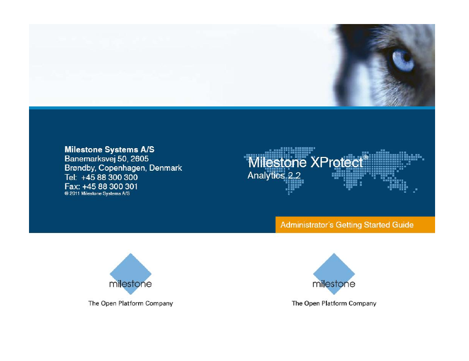 Milestone Analytics 2.2 BOSCH VCA User Manual | 18 pages