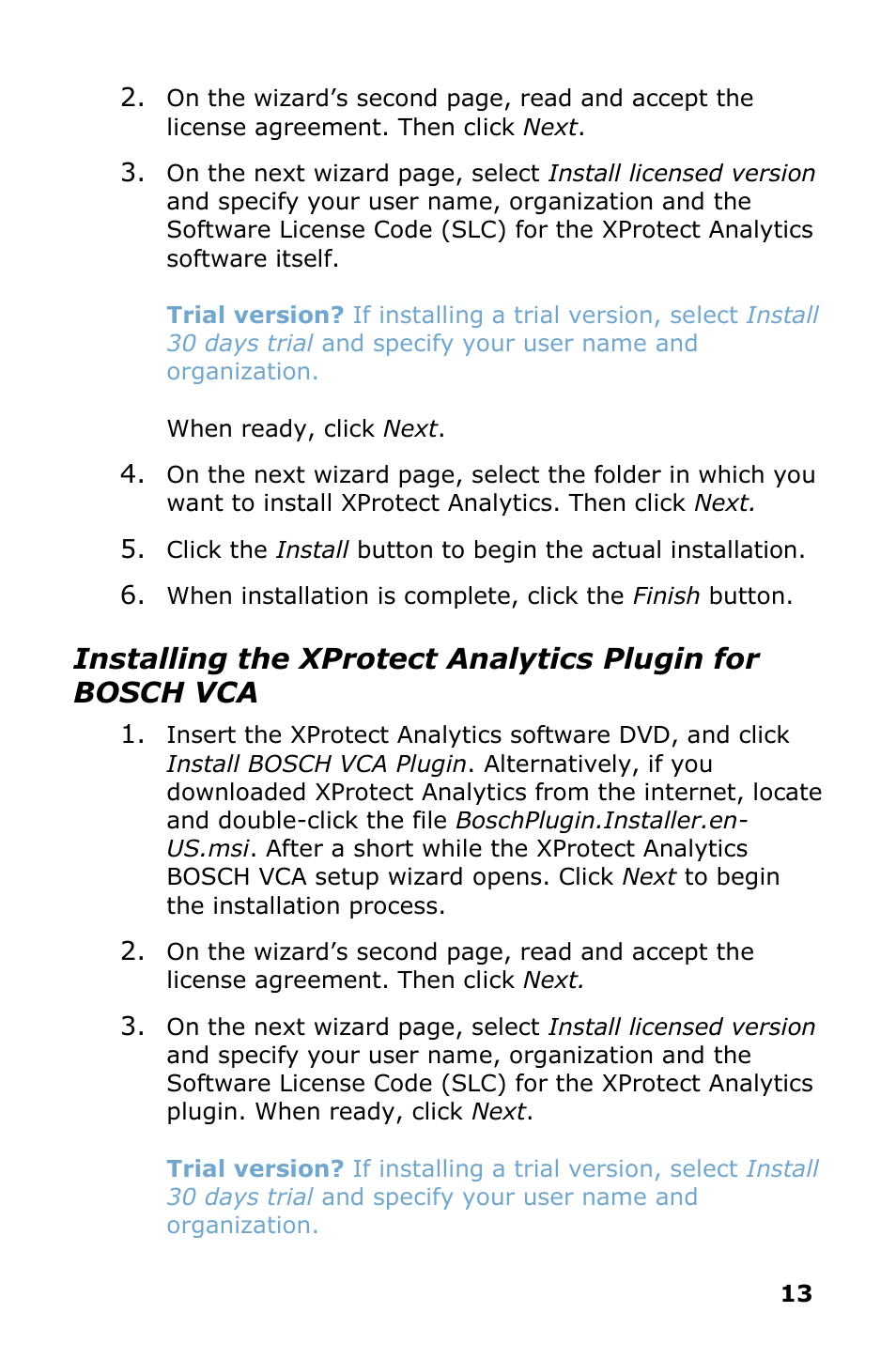 Milestone Analytics 2.2 BOSCH VCA User Manual | Page 14 / 18