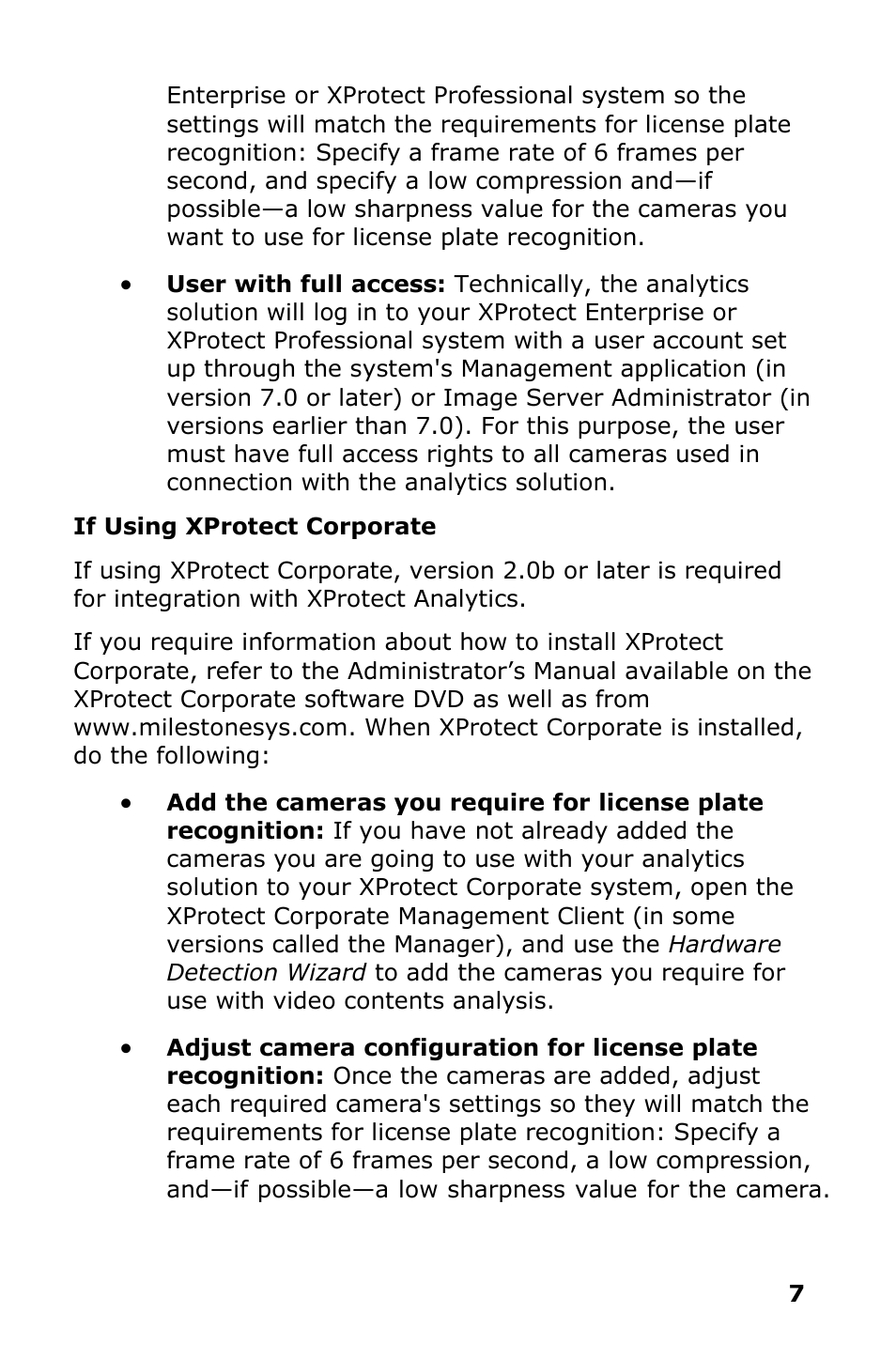 Milestone Analytics 2.2 Dacolian LPR User Manual | Page 8 / 20