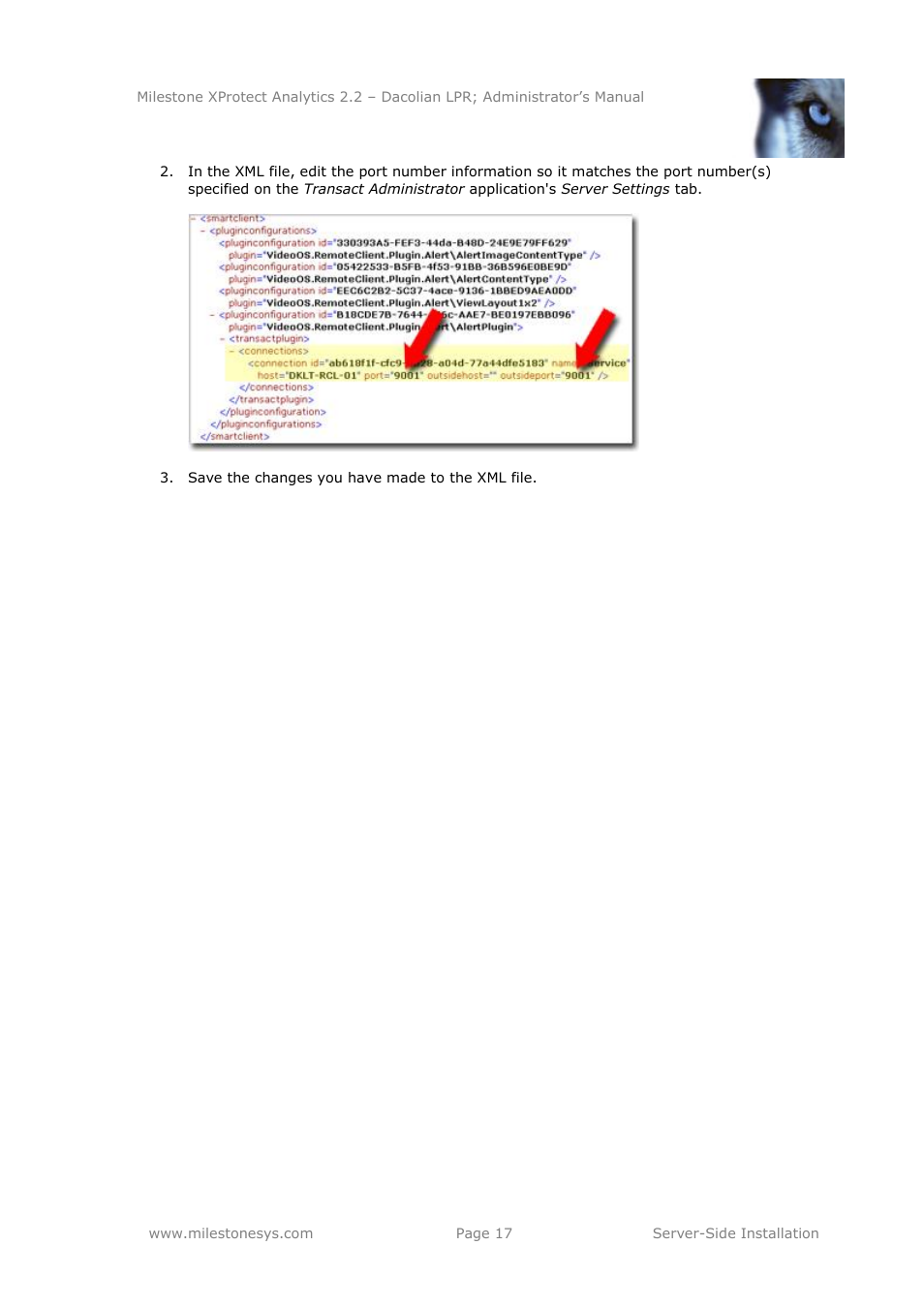 Milestone Analytics 2.2 Dacolian LPR User Manual | Page 17 / 49