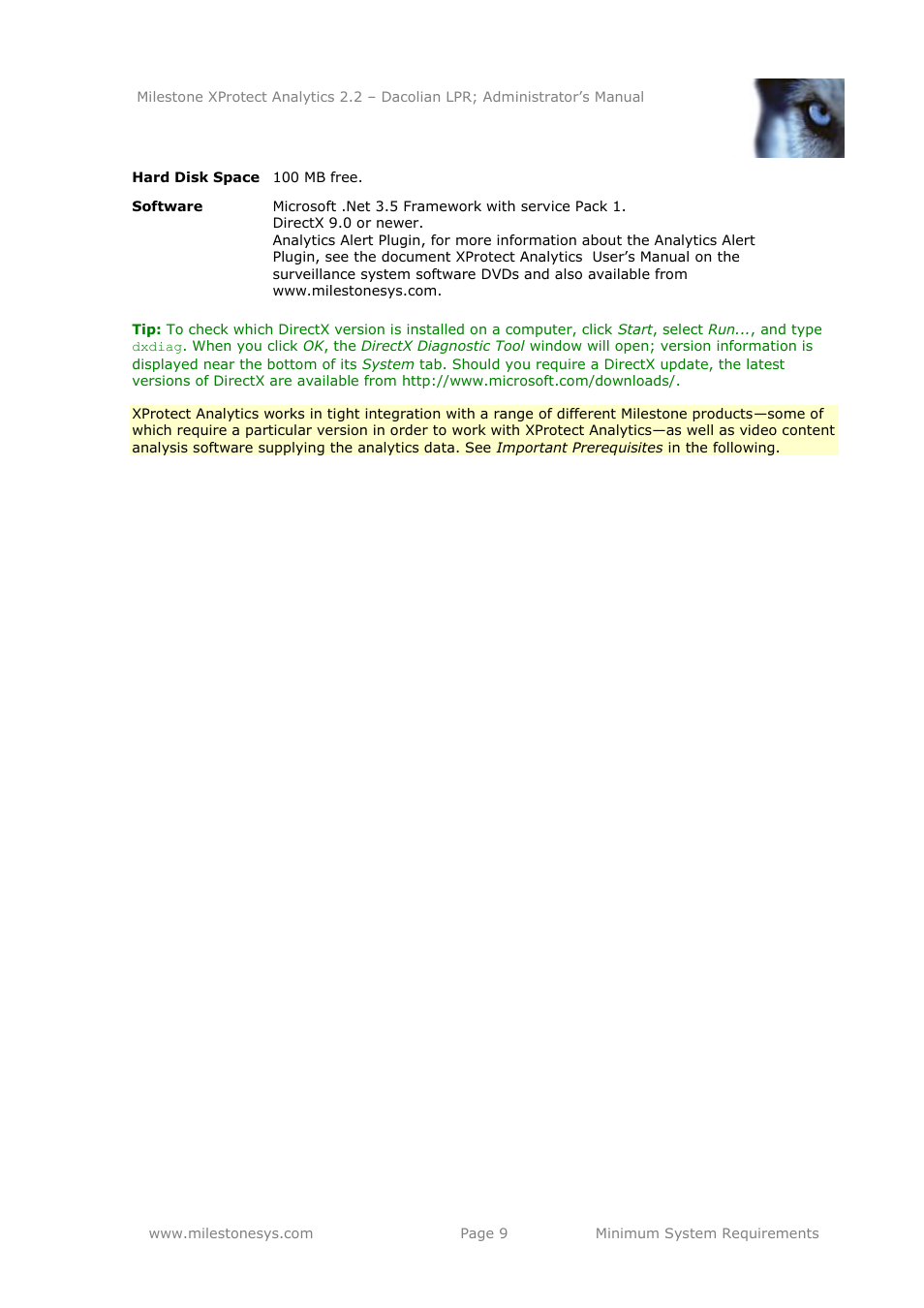 Milestone Analytics 2.2 Dacolian LPR User Manual | Page 9 / 49