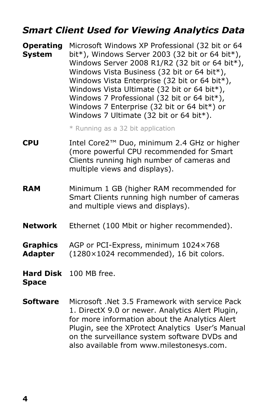 Smart client used for viewing analytics data | Milestone Analytics 2.2 Generic VA User Manual | Page 5 / 20