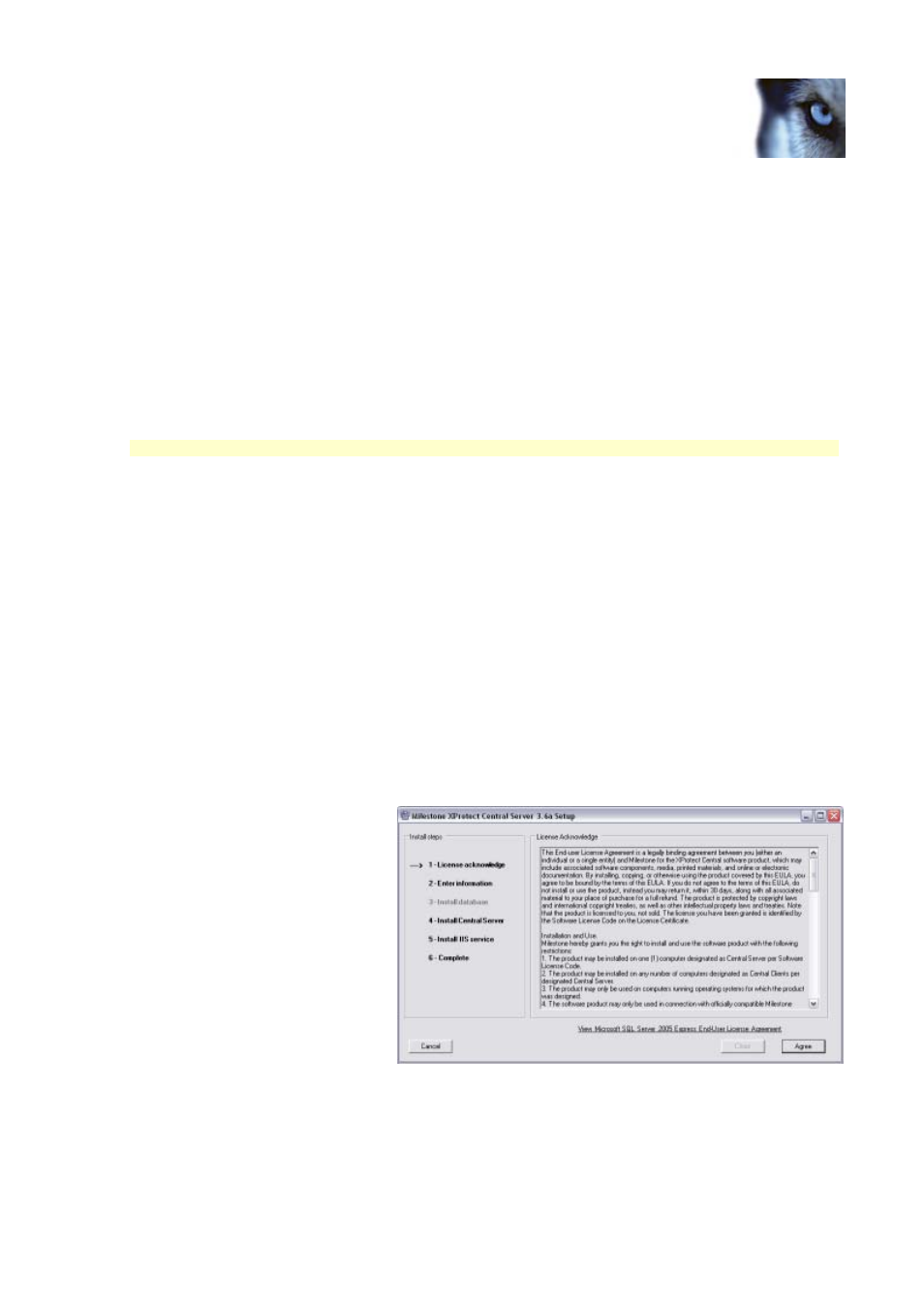 Net framework, Windows vista, Xprotect central server installation procedure | Milestone Central 3.7 User Manual | Page 13 / 82