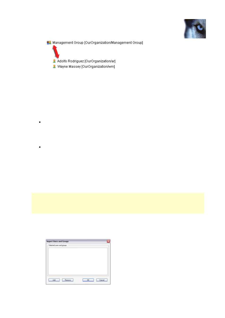 Role concept, Users, Importing users | Milestone Central 3.7 User Manual | Page 40 / 82