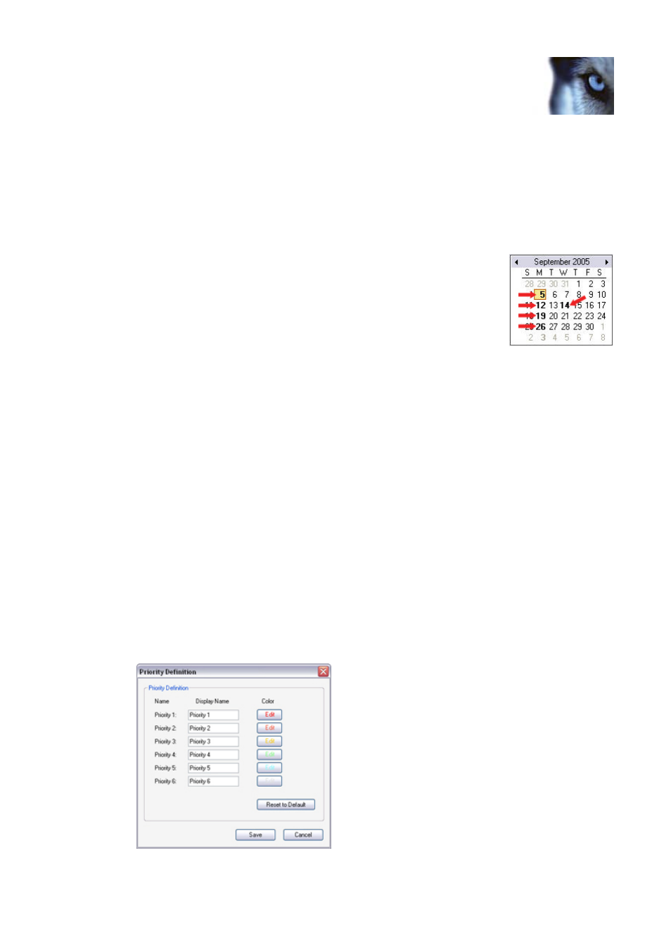 Editing a time profile, Deleting a time profile, Alarm priority names & colors | Milestone Central 3.7 User Manual | Page 57 / 82