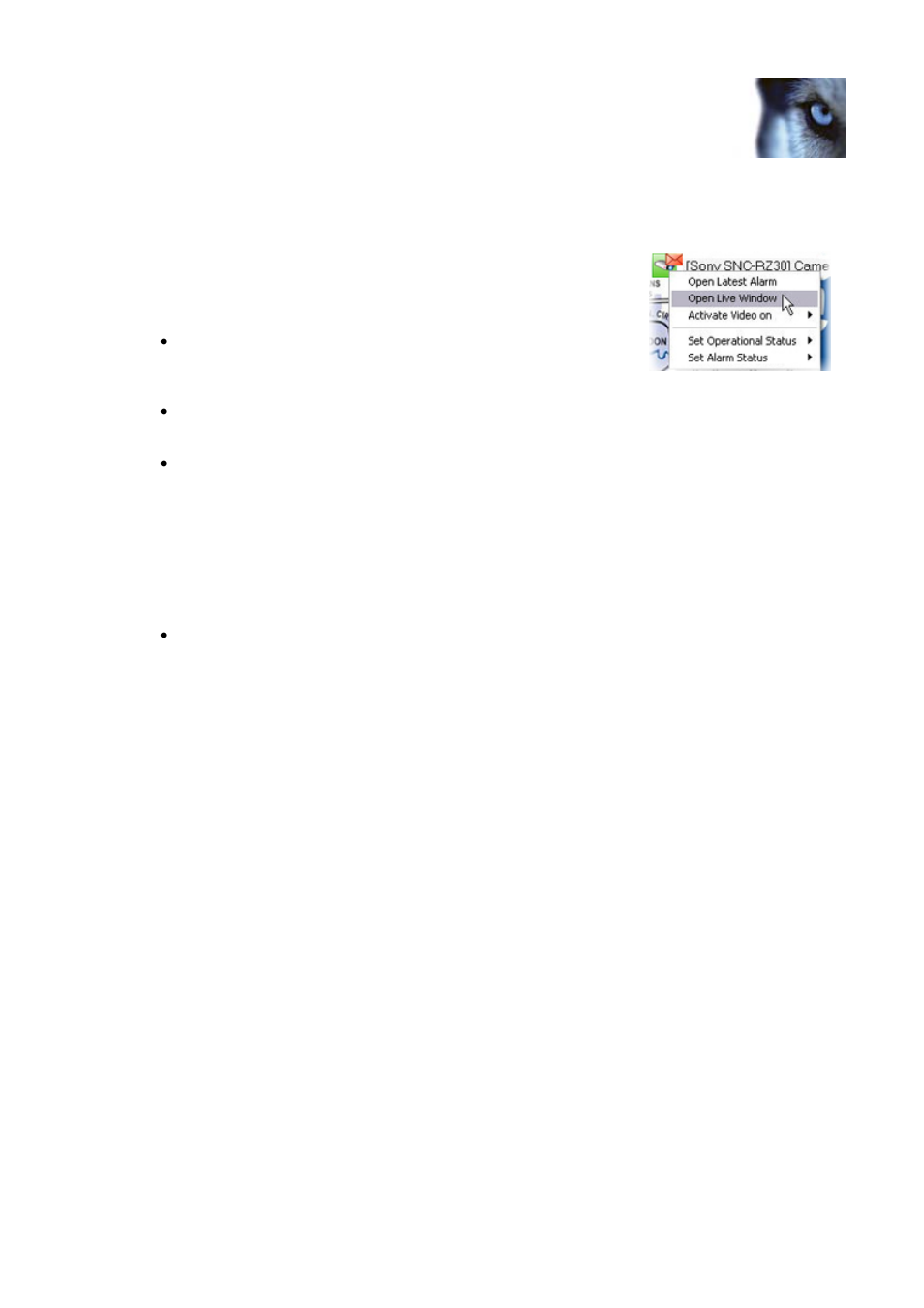 Map indicator menus | Milestone Central 3.7 User Manual | Page 38 / 53