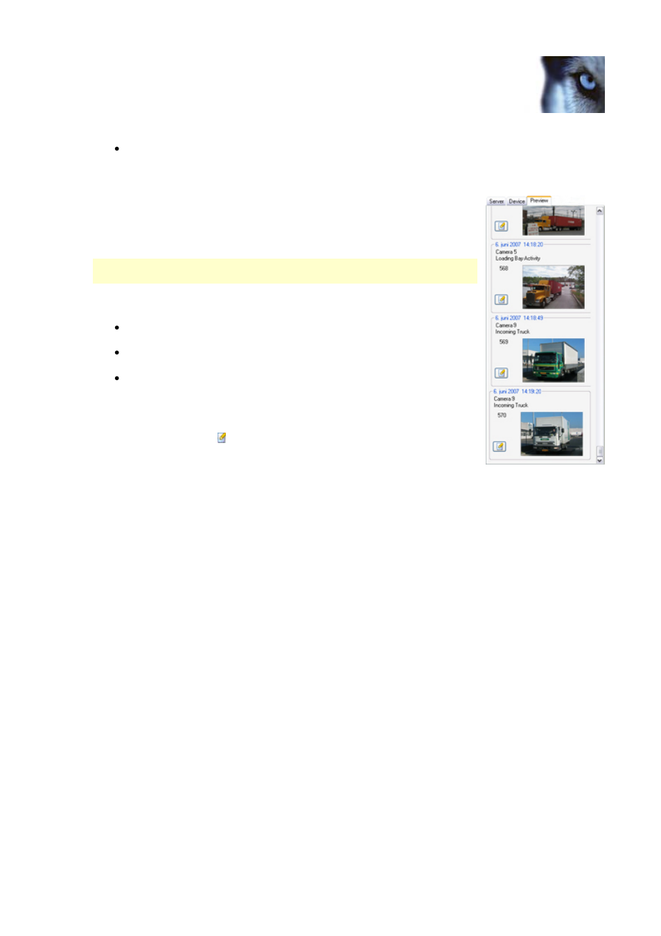 Preview tab | Milestone Central 3.7 User Manual | Page 43 / 53