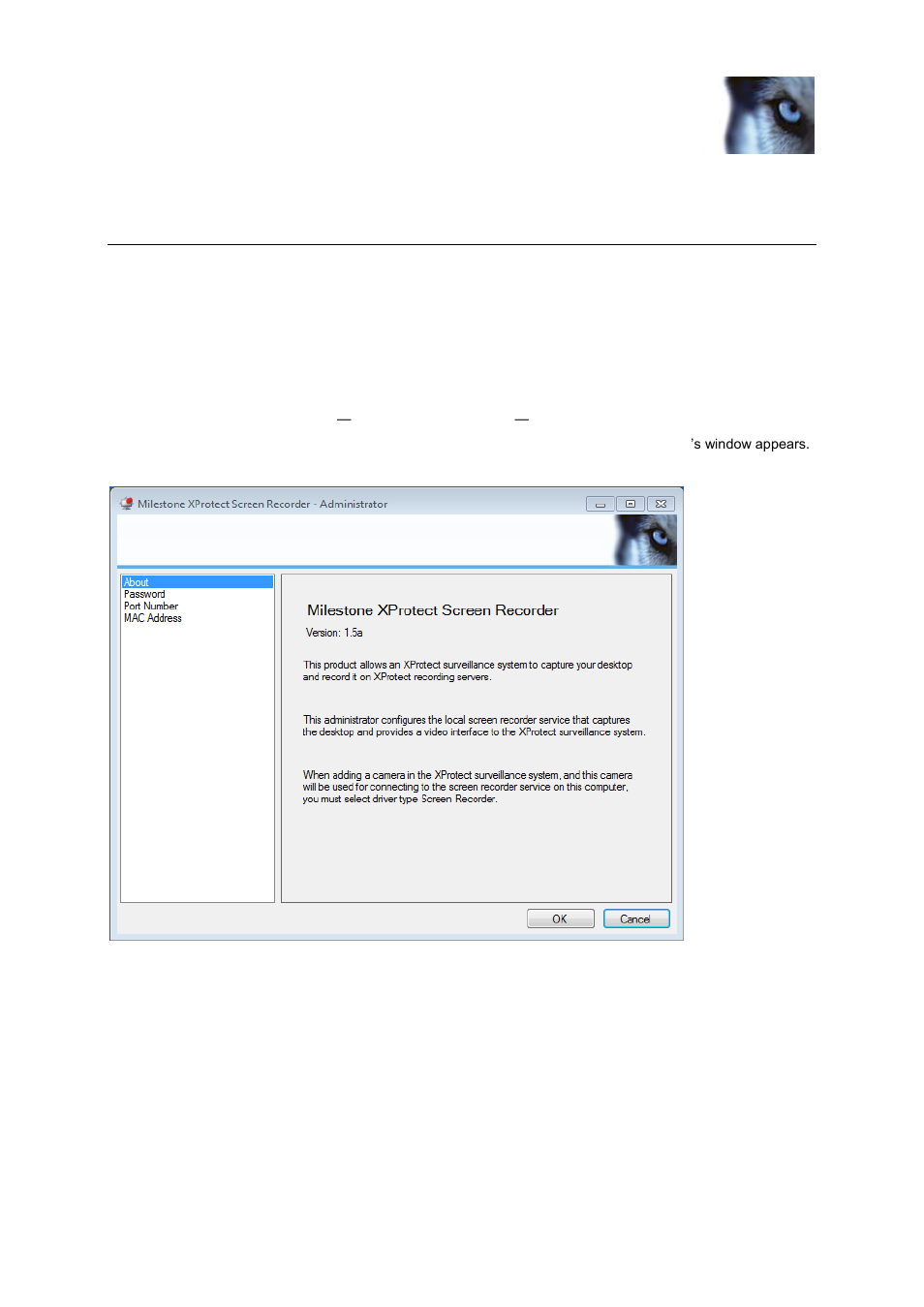 Installing and configuring on computer | Milestone Screen Recorder 1.5 User Manual | Page 7 / 18