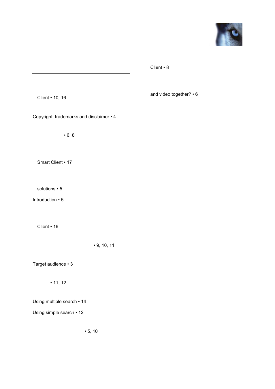 Index | Milestone XProtect Transact User Manual | Page 18 / 19
