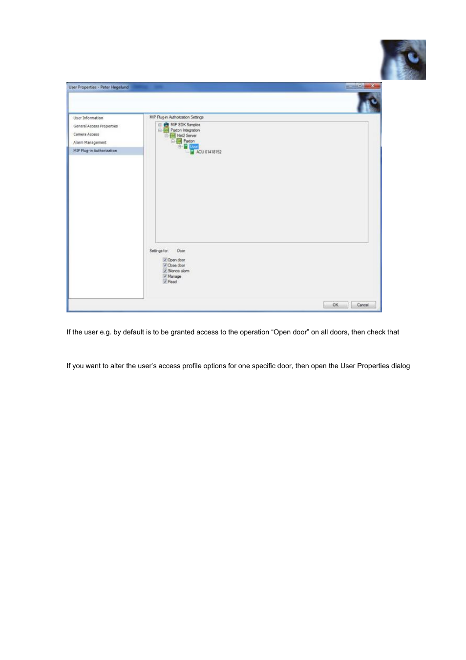 Milestone Paxton Integration Component User Manual | Page 22 / 34