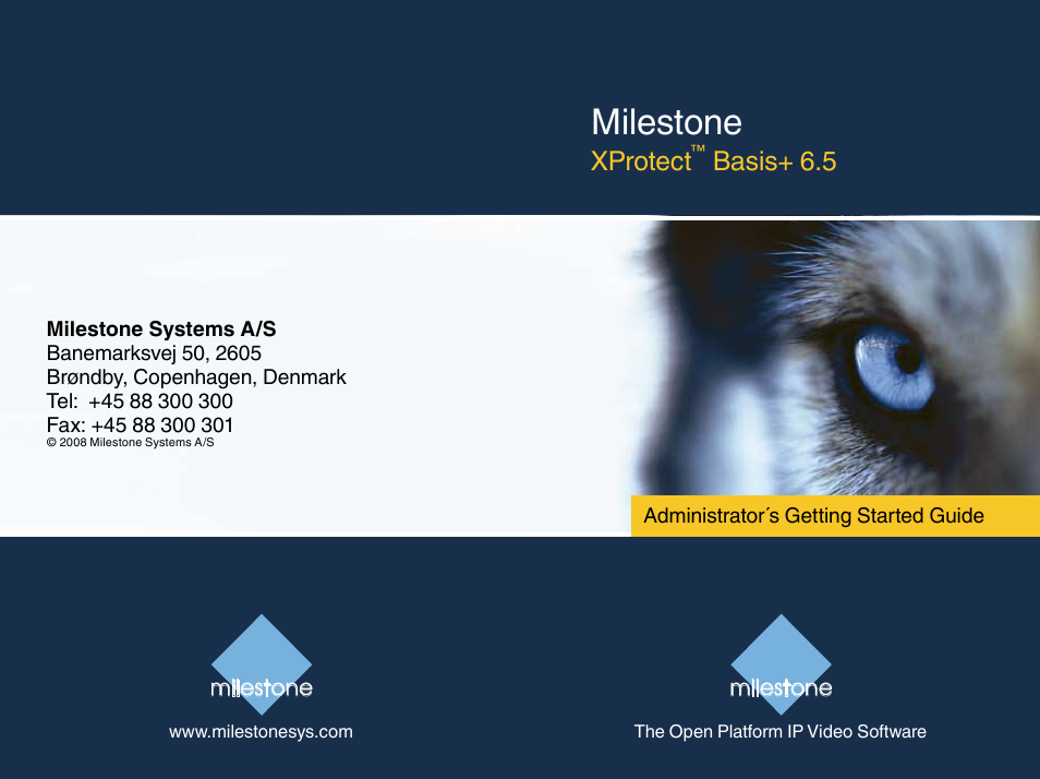 Milestone Basis+ 6.5 User Manual | 17 pages