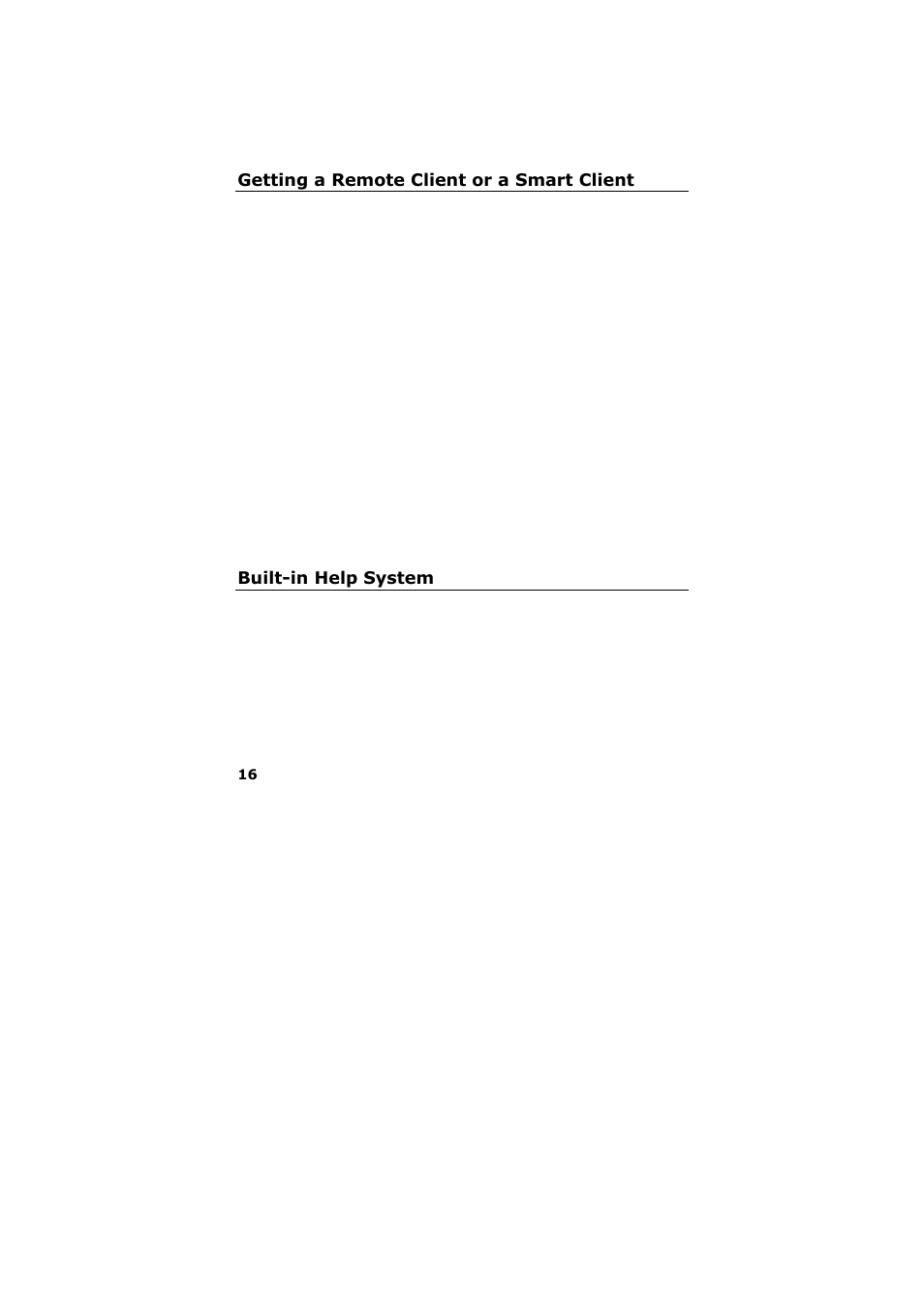 Getting a remote client or a smart client, Built-in help system | Milestone Basis+ 6.5 User Manual | Page 17 / 17