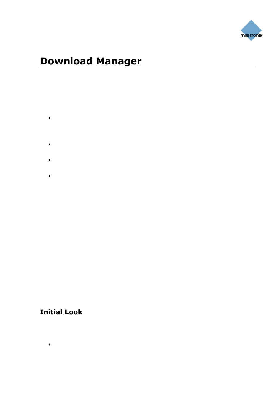 Download manager, Initial look, The welcome page | Milestone Basis+ 6.5 User Manual | Page 118 / 160