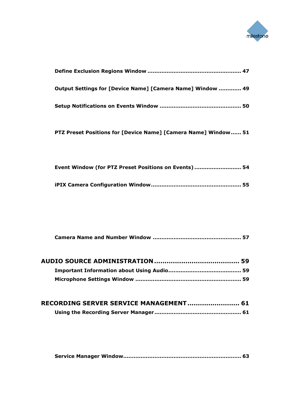 Milestone Basis+ 6.5 User Manual | Page 6 / 160