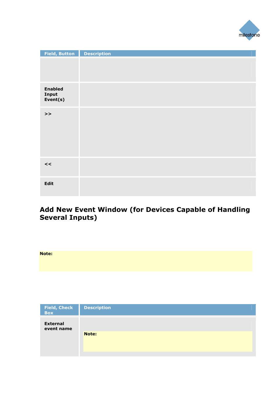 Add new event window’s fields | Milestone Basis+ 6.5 User Manual | Page 79 / 160