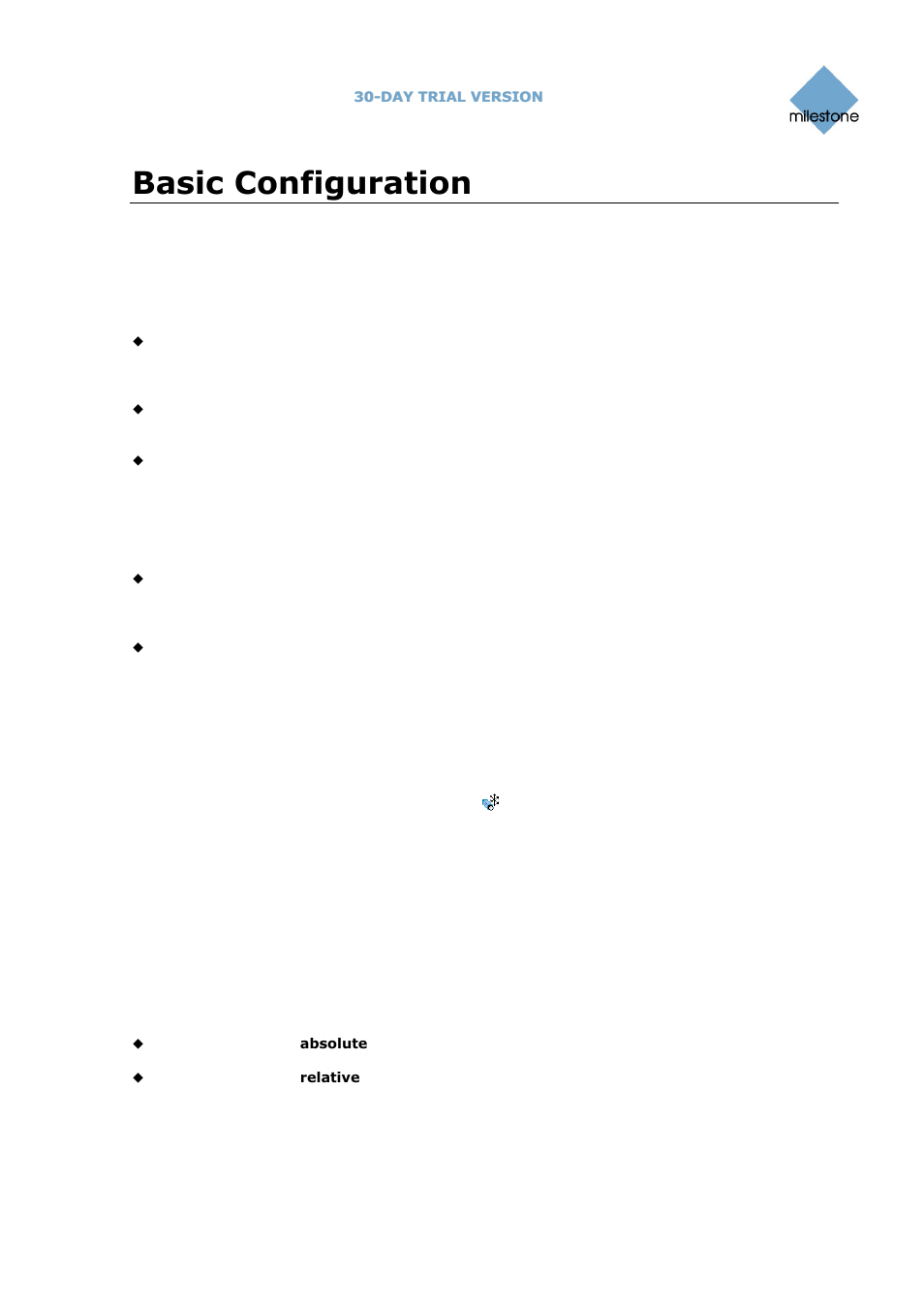 Basic configuration, Cameras, Ptz devices | Milestone Basis+ 6.5 User Manual | Page 8 / 14