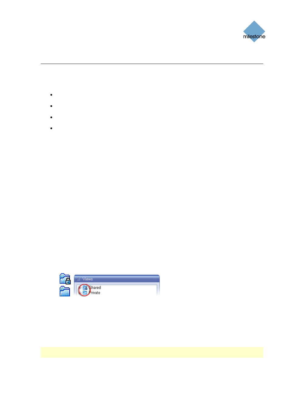 Setup of views, Creating private views | Milestone Smart Client 3.6 User Manual | Page 22 / 115
