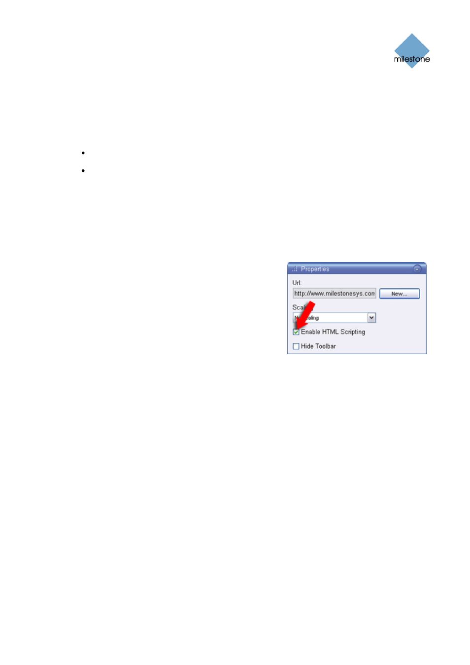 System administrator’s check list, Importing the html page | Milestone Smart Client 3.6 User Manual | Page 49 / 115