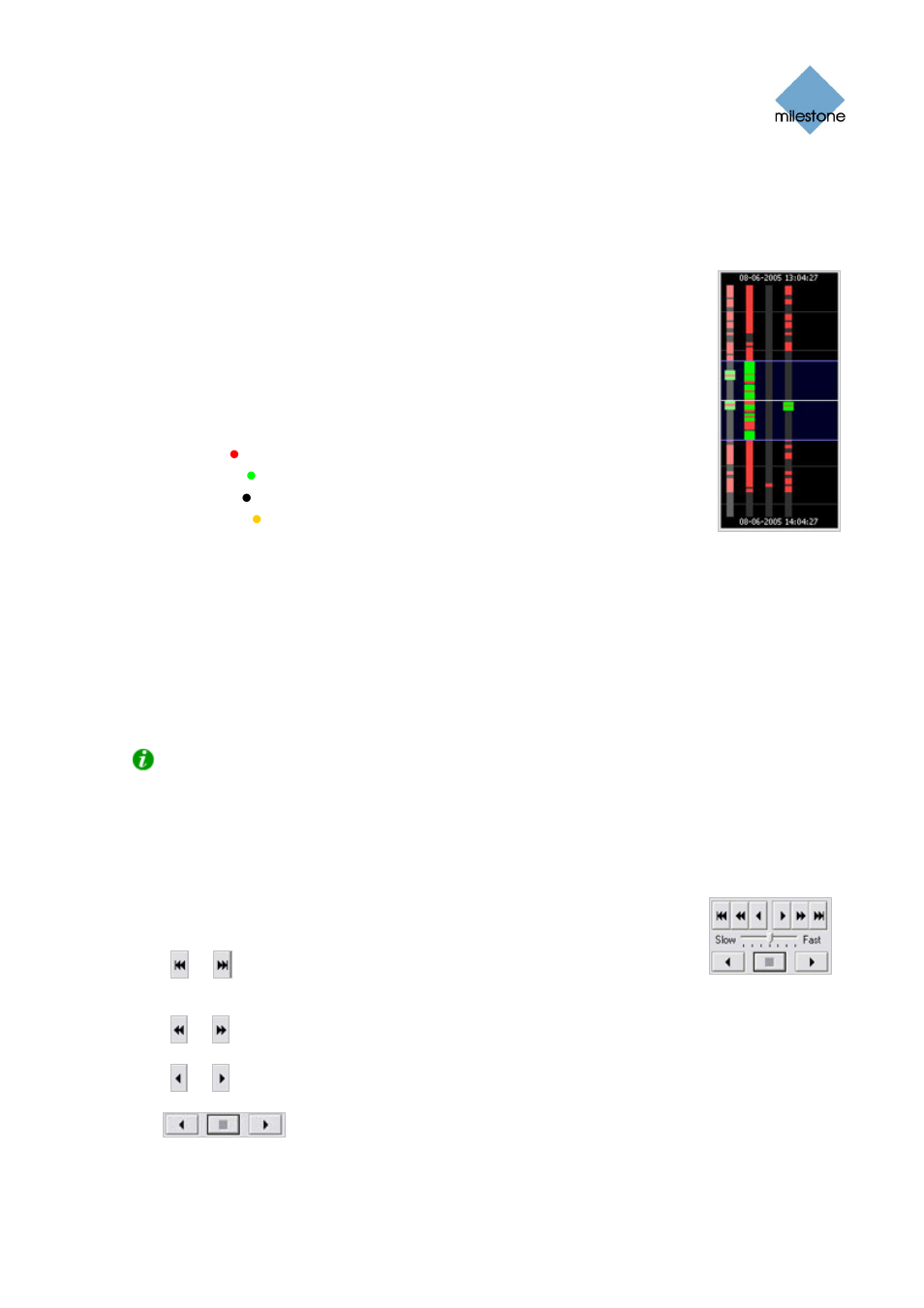 How to browse recordings with the timeline browser | Milestone Viewer 1.2 User Manual | Page 9 / 18