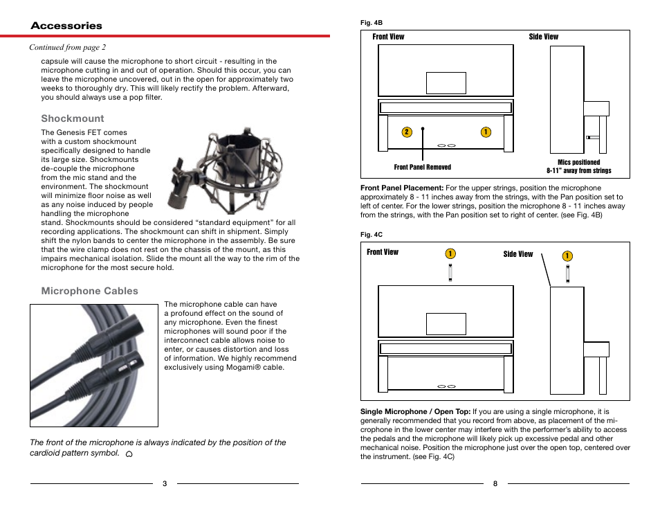 Shockmount, Microphone cables, Accessories | MXL Genesis FET User Manual | Page 4 / 6