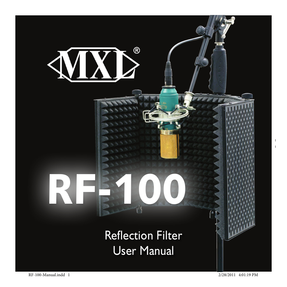 MXL RF-100 User Manual | 8 pages